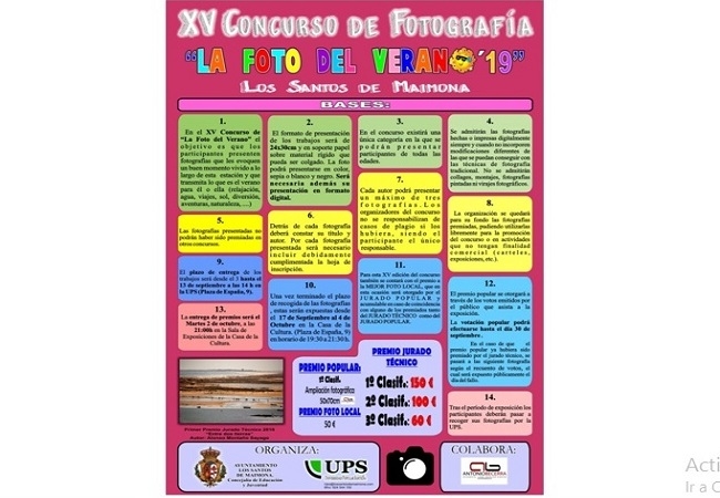 Convocado el XV Concurso de Fotografía `La Foto del Verano de la UPS en Los Santos de Maimona