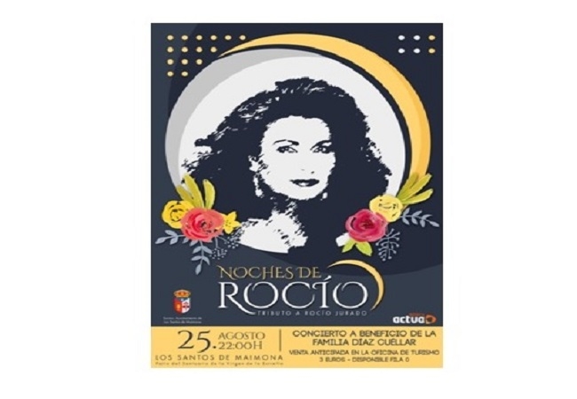`Noches de Rocío, el concierto que rinde tributo a Rocío Jurado este domingo en Los Santos de Maimona