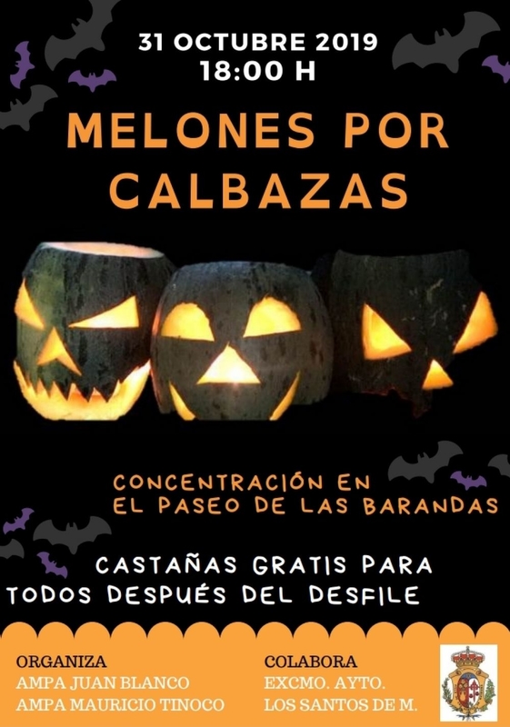 Llegan por Halloween los `Melones por Calabazasen Los Santos de Maimona